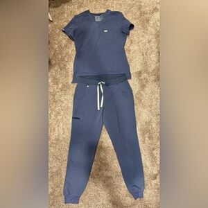 Figs Women's Navy Joggers with Drawstring
